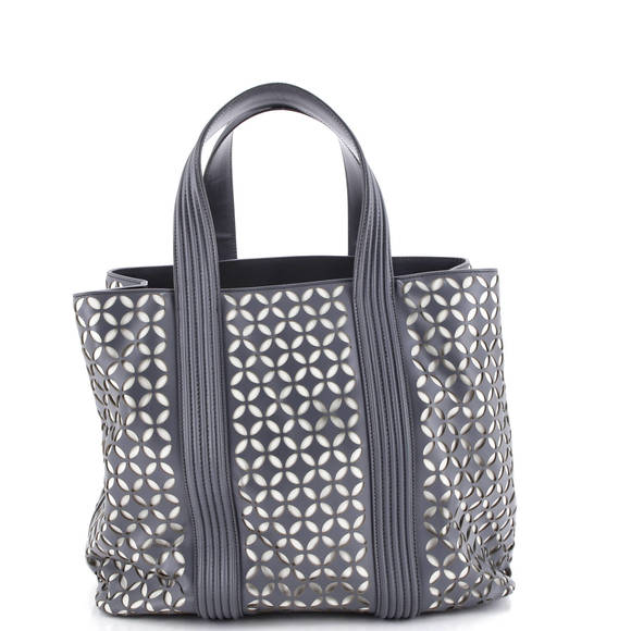 Alaia Side Snap Tote Laser Cut Leather - Picture 4 of 7